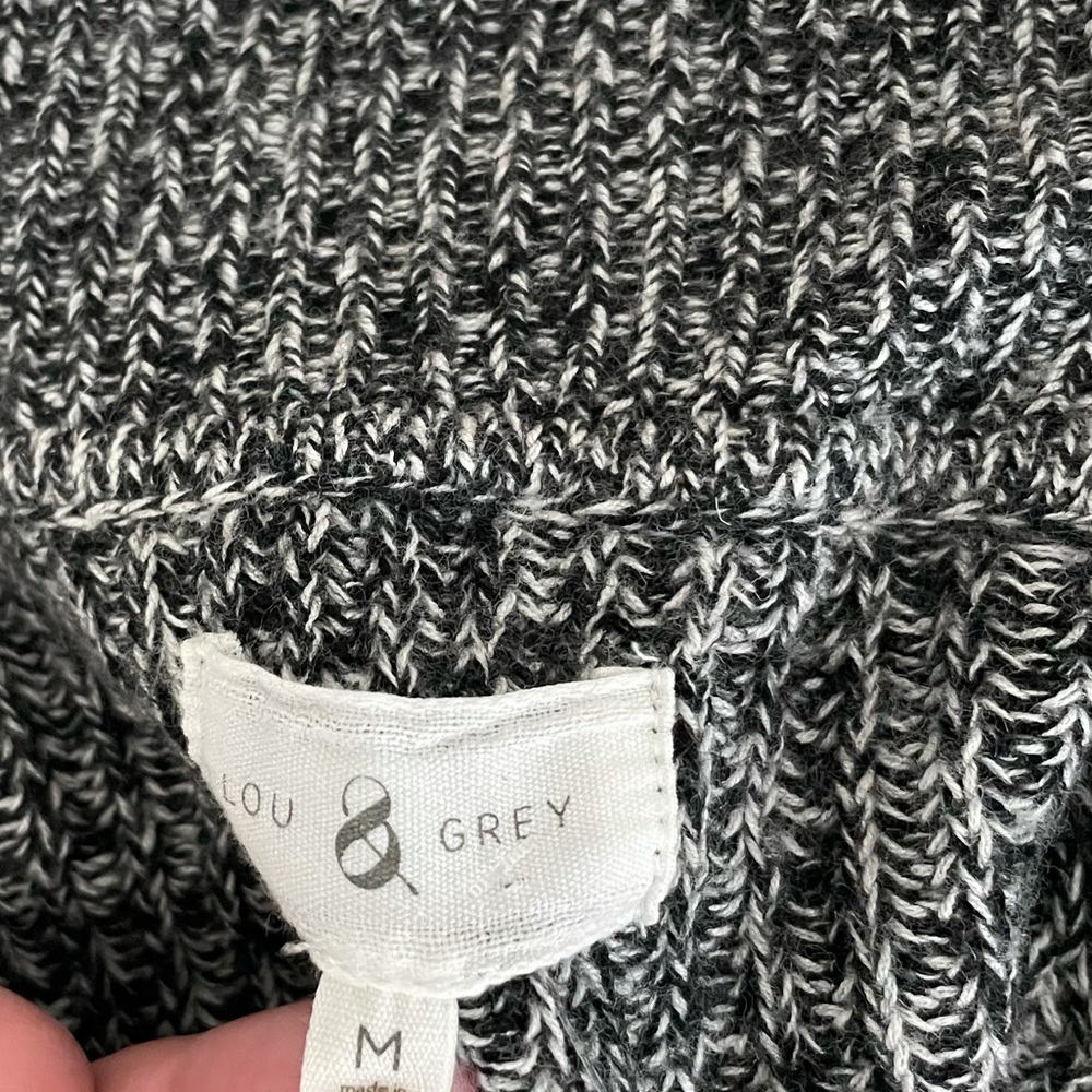 Lou and grey sweater cardigan women’s medium m grey heather - Picture 4 of 5